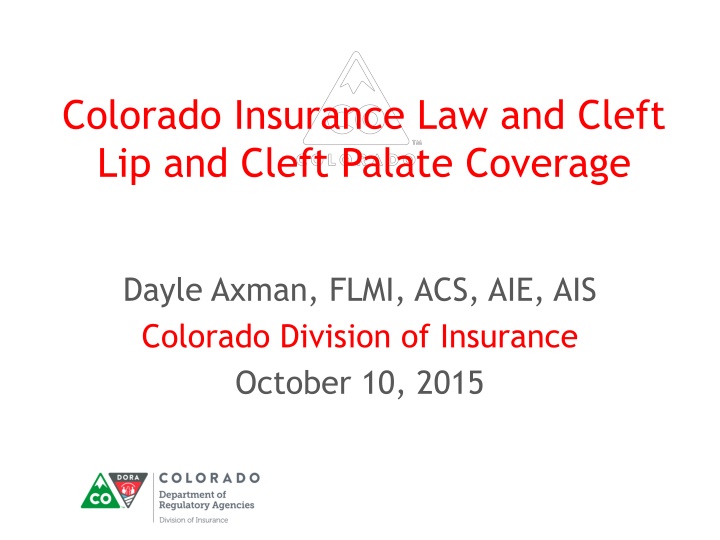 colorado insurance law and cleft lip and cleft