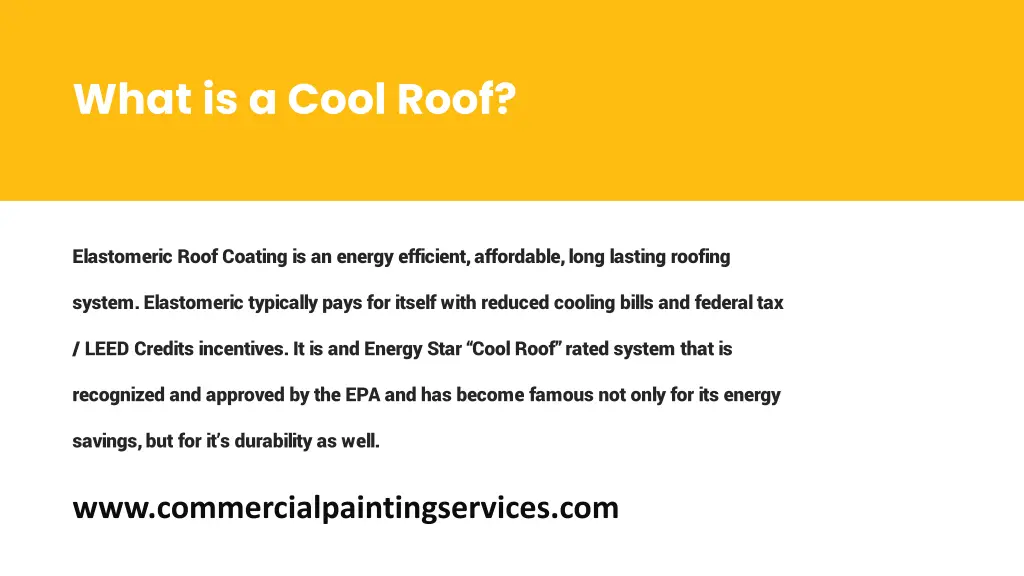 what is a cool roof