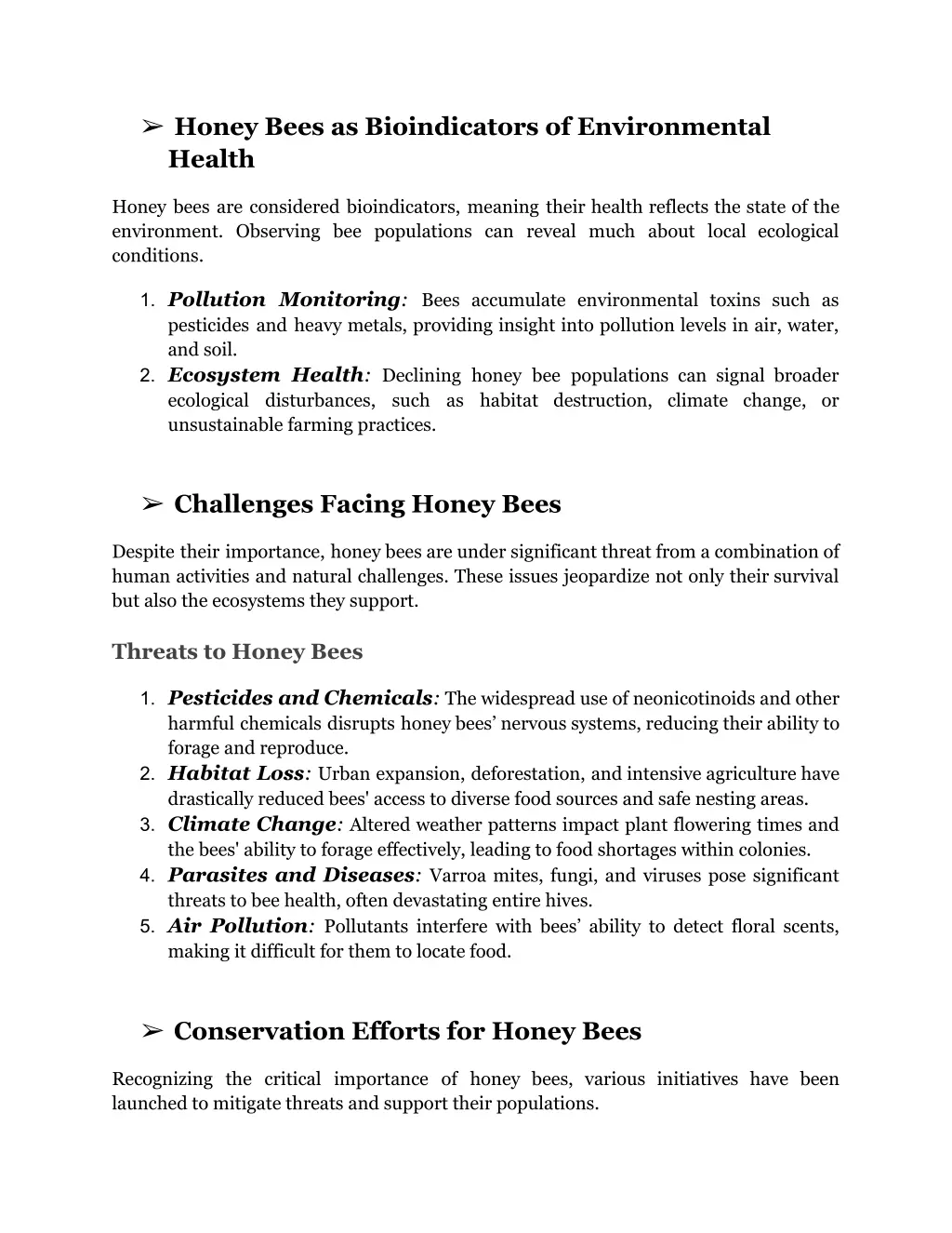 honey bees as bioindicators of environmental