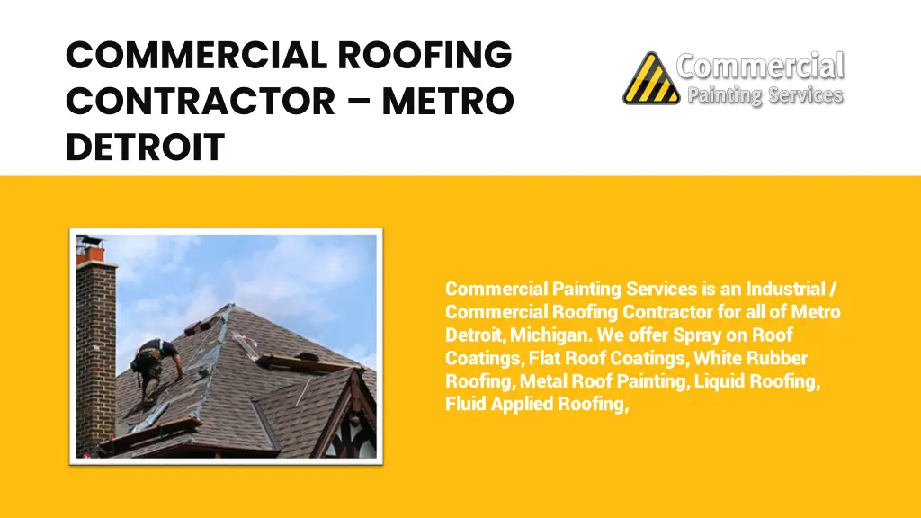 commercial roofing contractor metro detroit