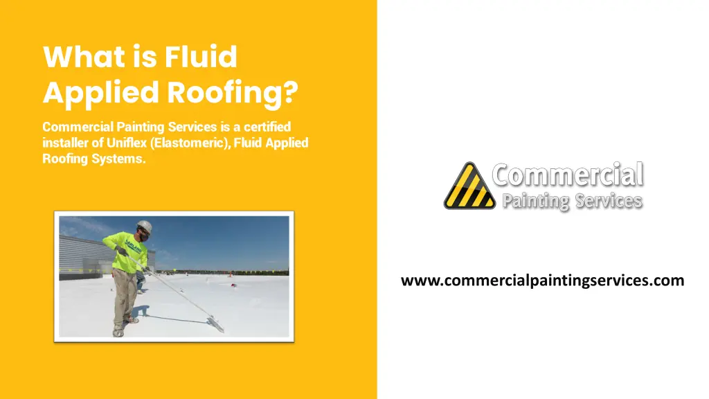 what is fluid applied roofing commercial painting