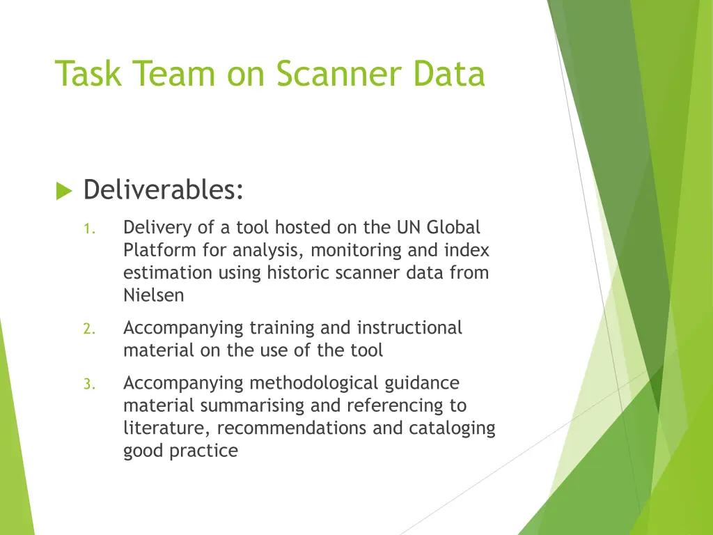 task team on scanner data 2