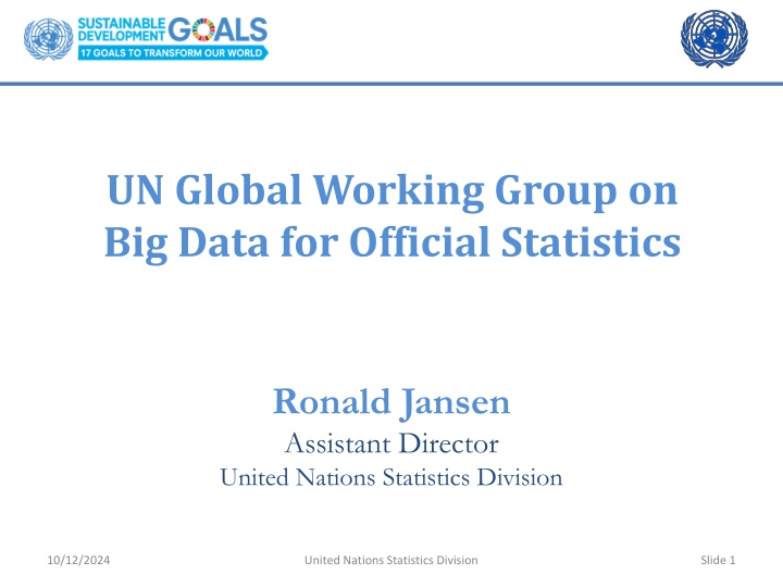 un global working group on big data for official