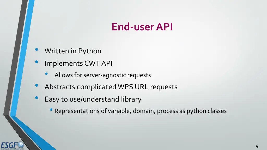 end user api