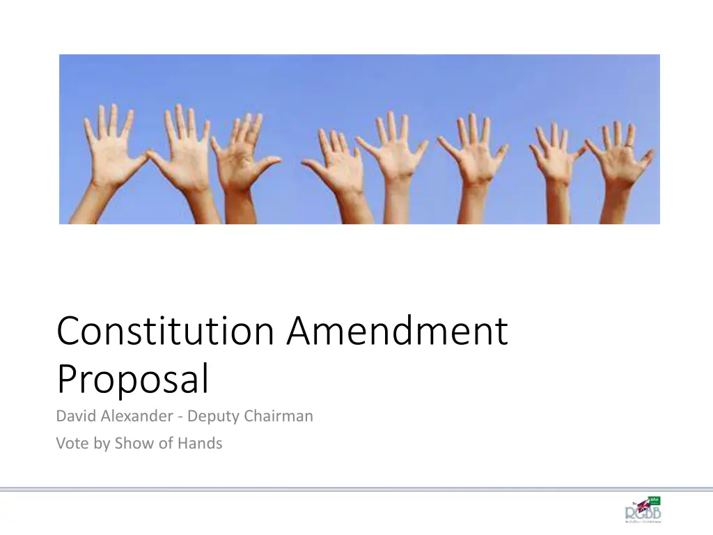 constitution amendment proposal david alexander