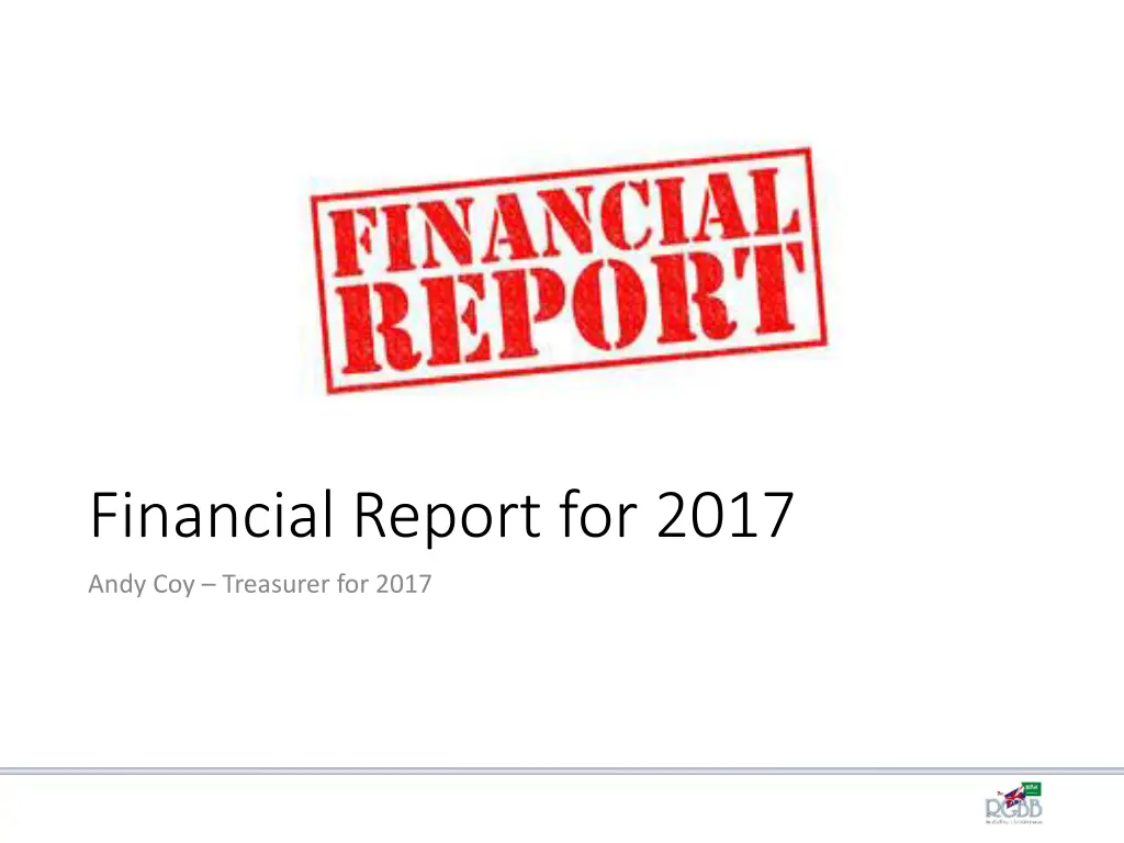 financial report for 2017