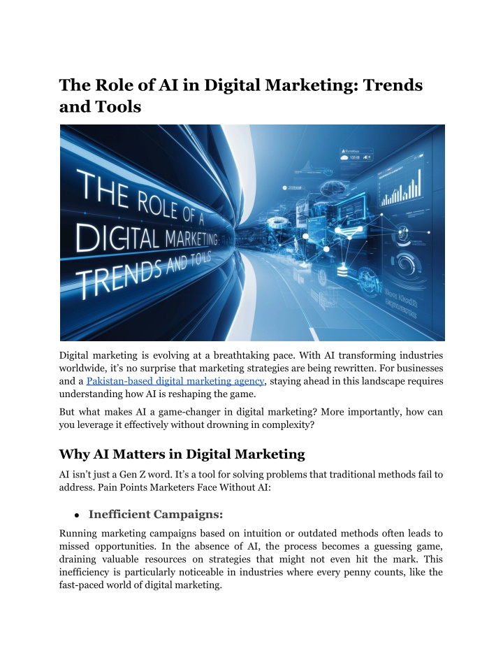 the role of ai in digital marketing trends