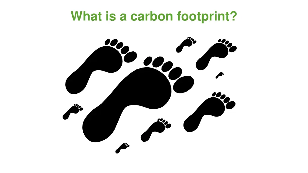 what is a carbon footprint