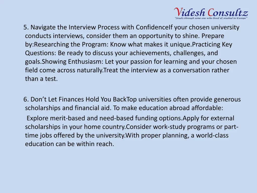 5 navigate the interview process with