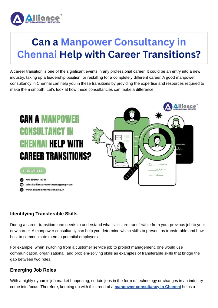 can a manpower consultancy in chennai help with