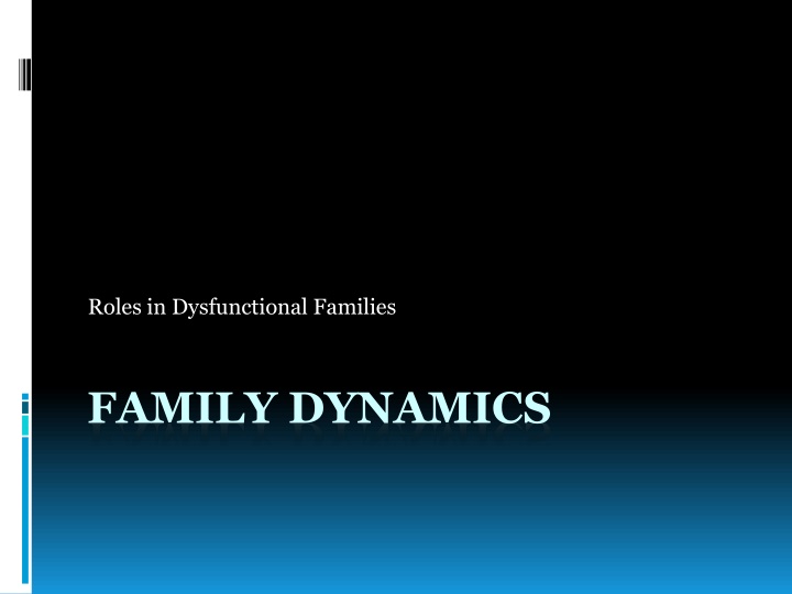 roles in dysfunctional families