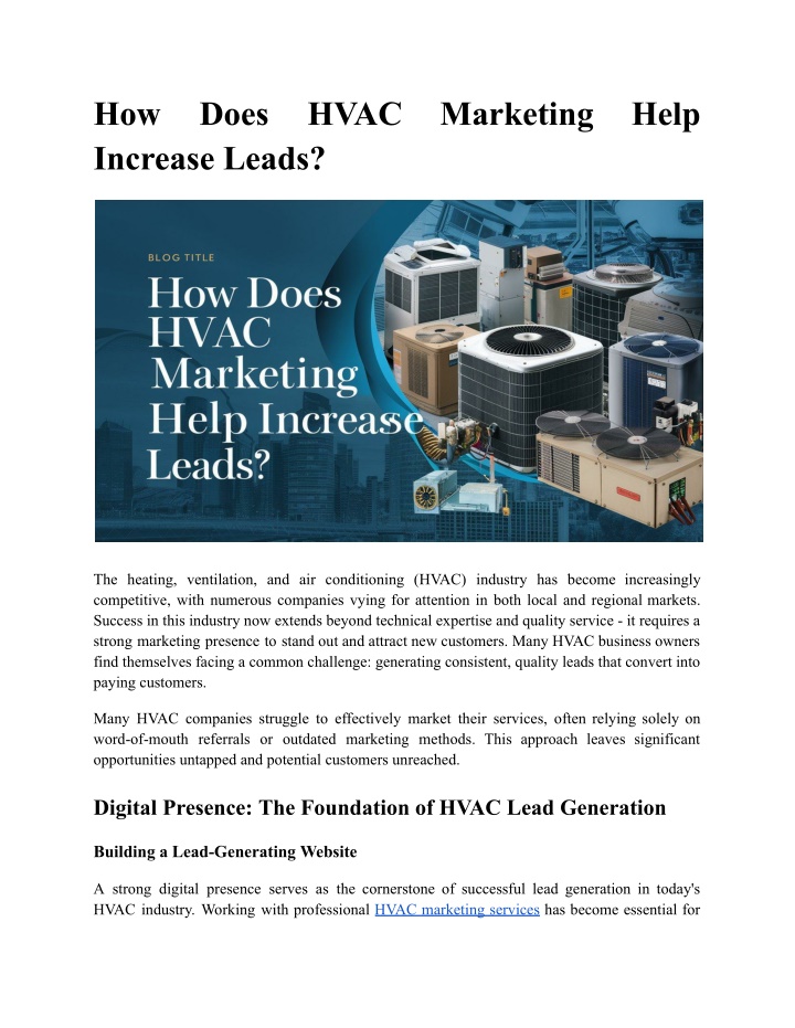 how increase leads