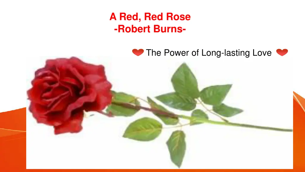 a red red rose robert burns