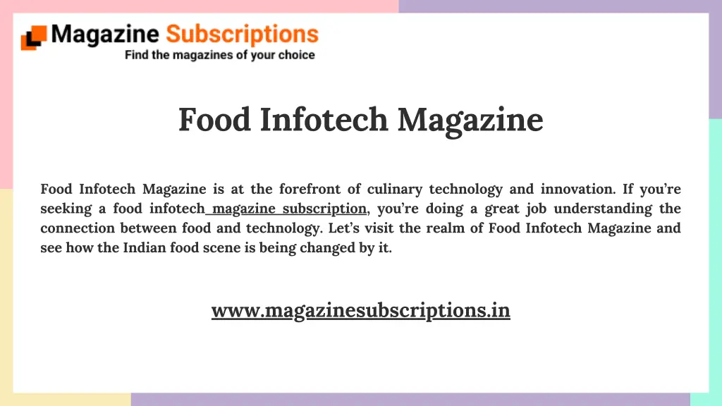 food infotech magazine