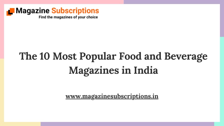 the 10 most popular food and beverage magazines