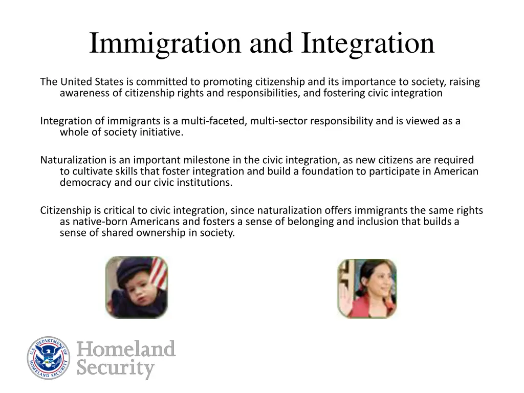 immigration and integration