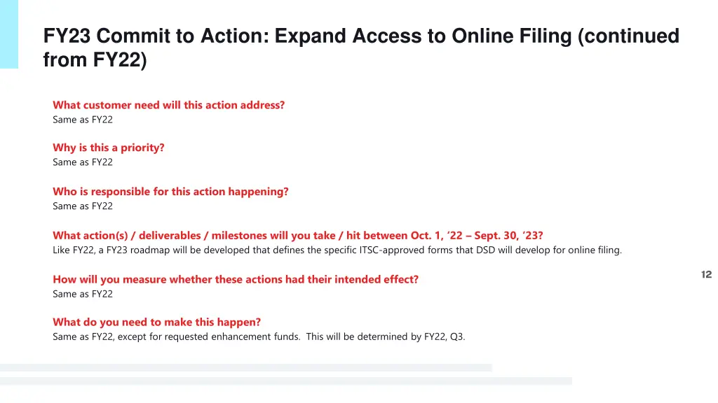 fy23 commit to action expand access to online