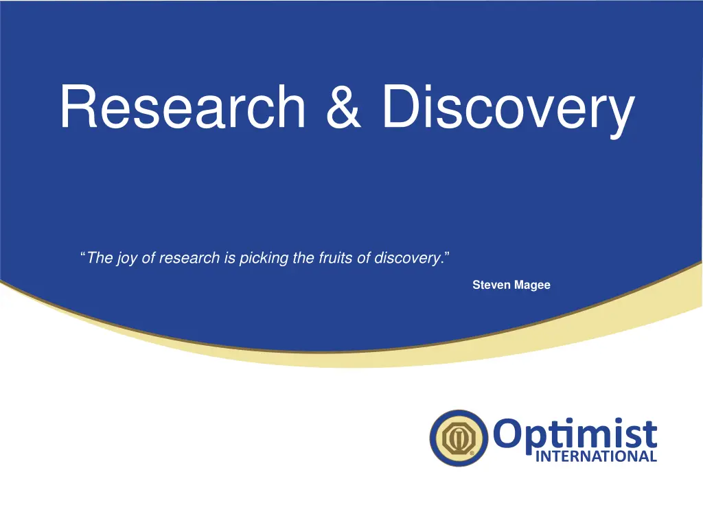 research discovery