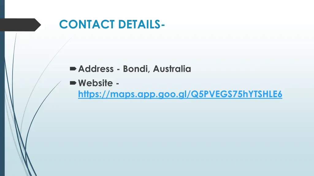 contact details