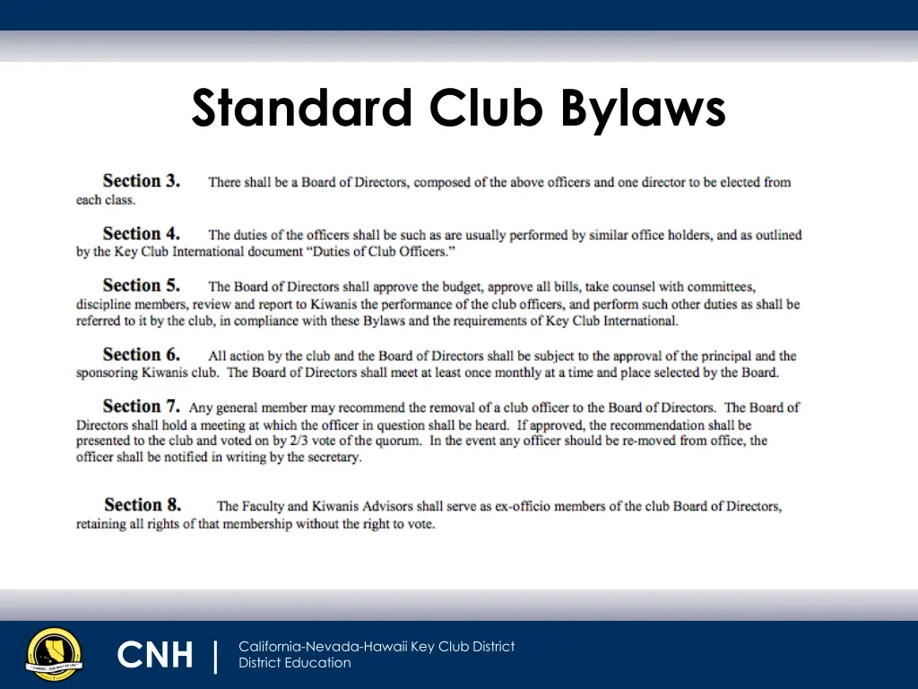 standard club bylaws 3