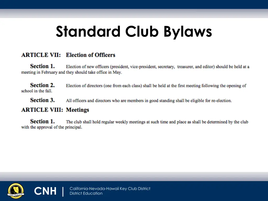 standard club bylaws 4