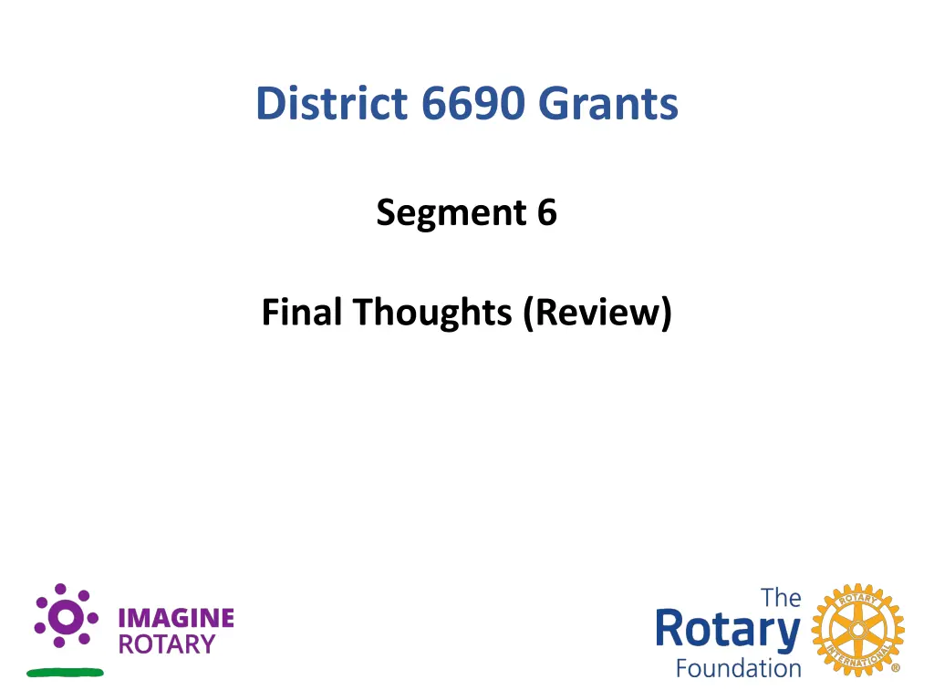 district 6690 grants 5