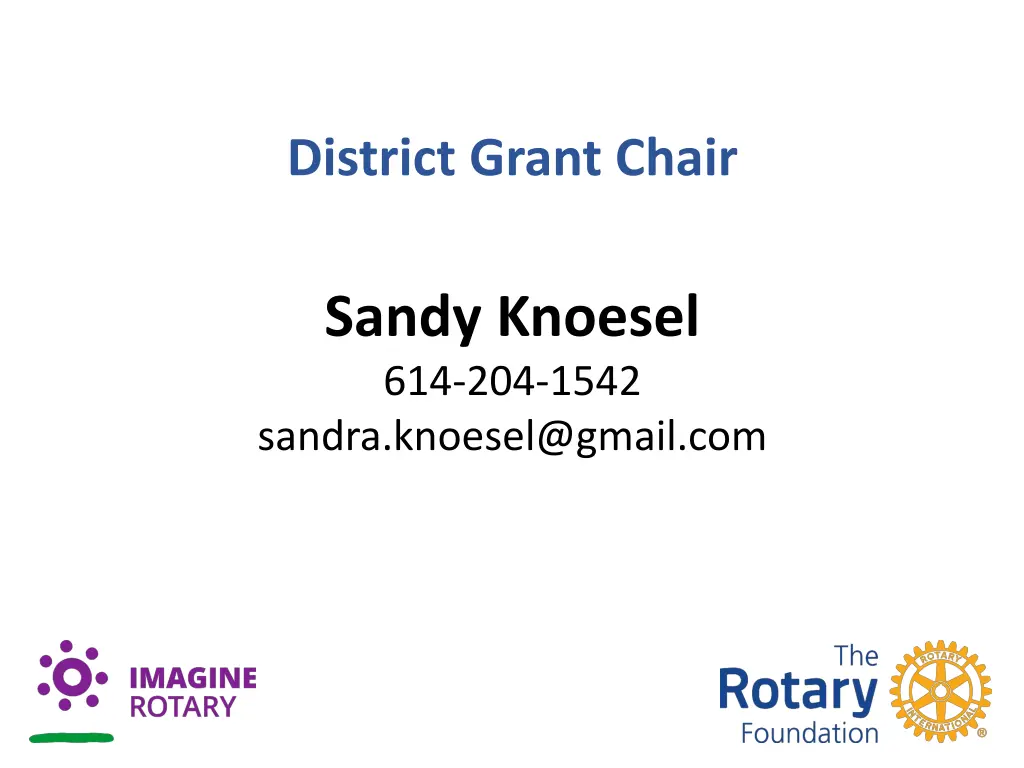 district grant chair