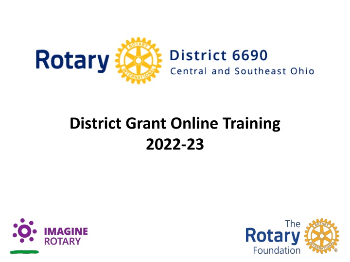 district grant online training 2022 23