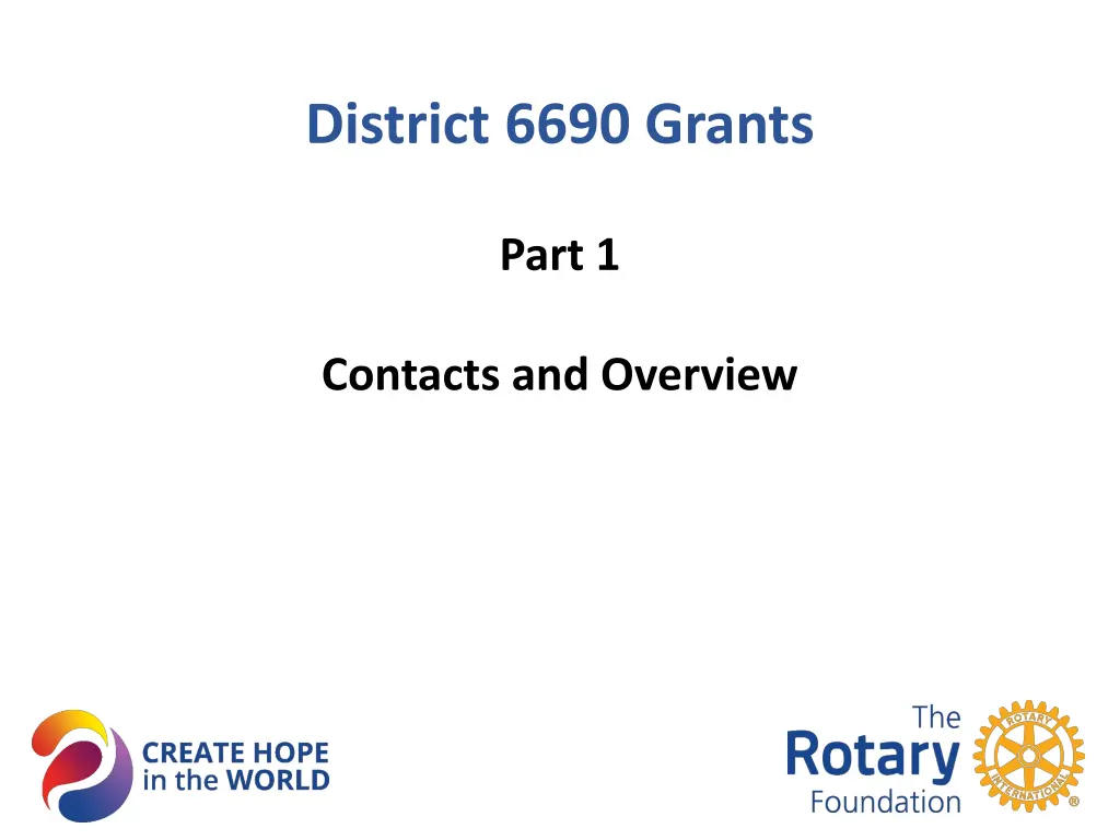 district 6690 grants