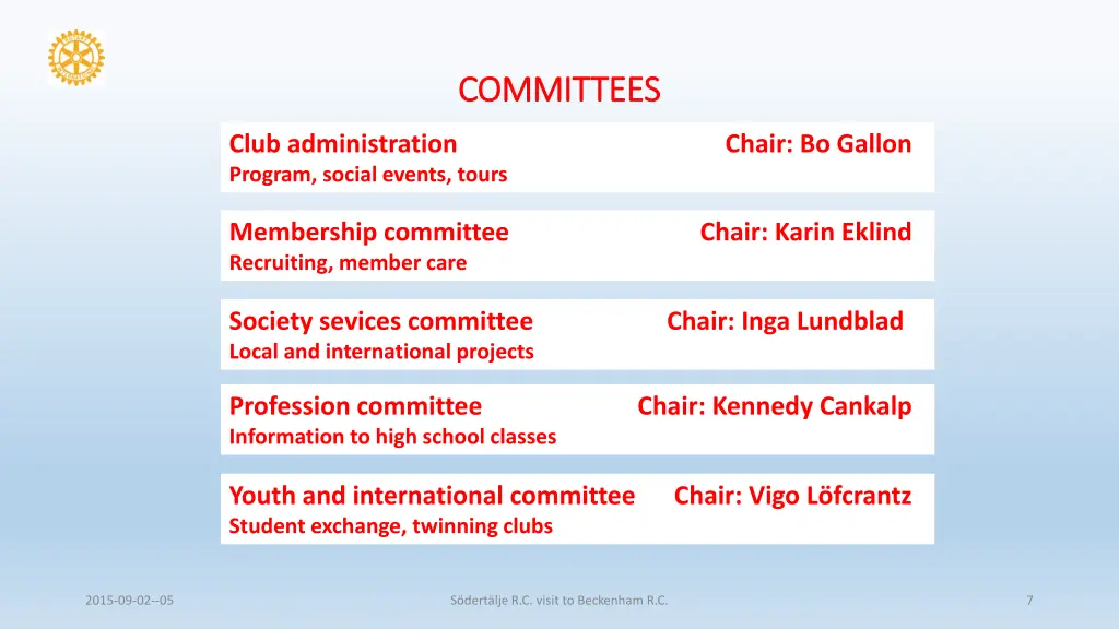 committees committees