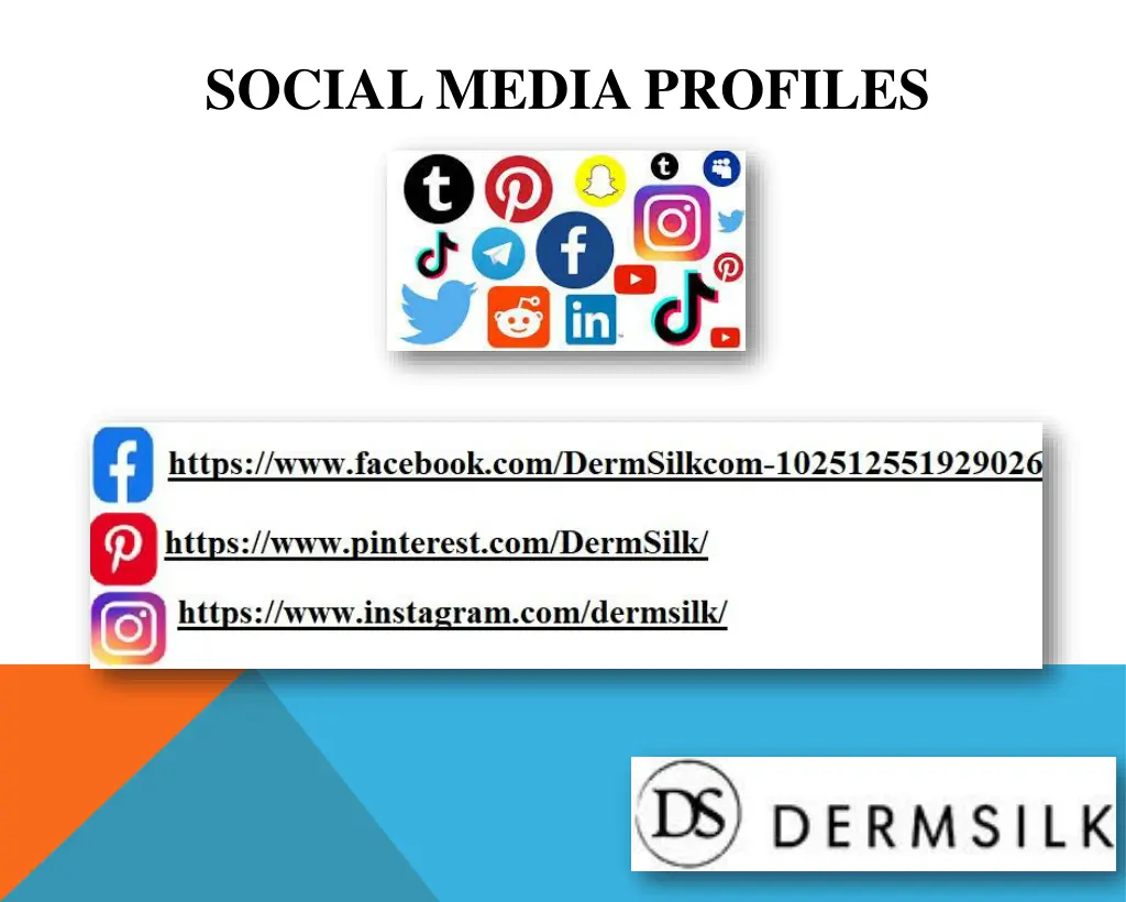 social media profiles