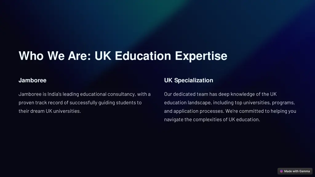 who we are uk education expertise