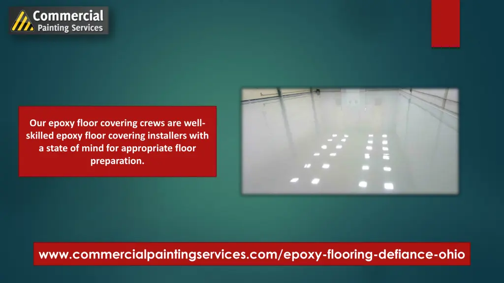 our epoxy floor covering crews are well skilled