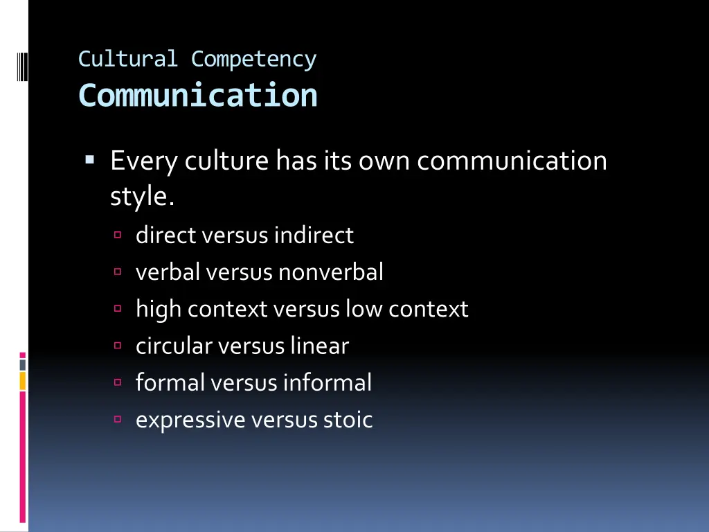 cultural competency communication