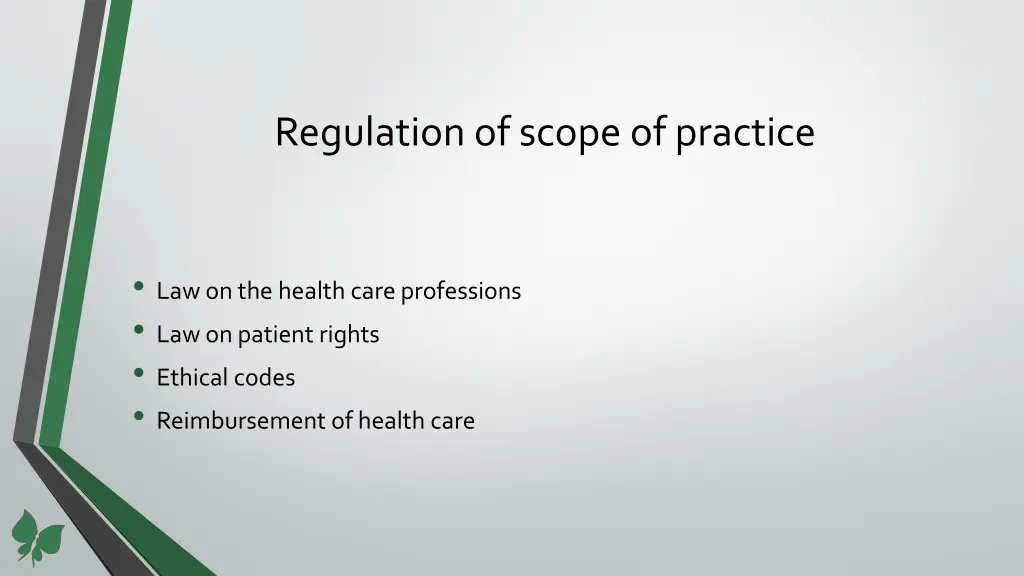 regulation of scope of practice