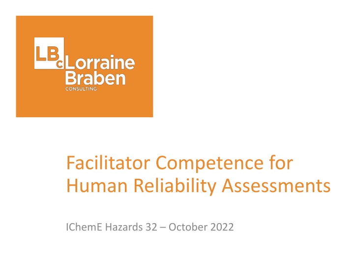 facilitator competence for human reliability