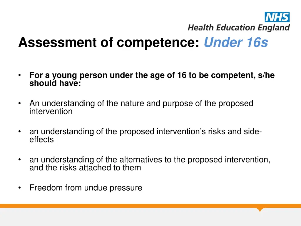 assessment of competence under 16s 2