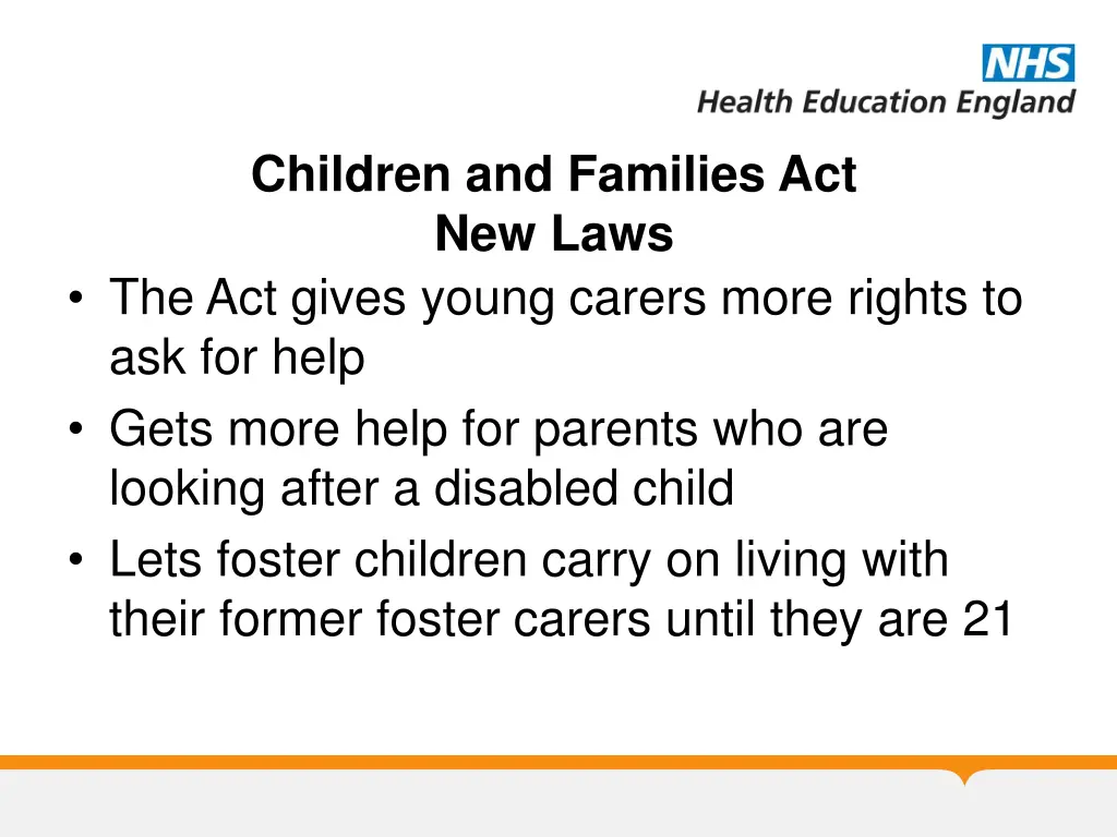 children and families act new laws the act gives