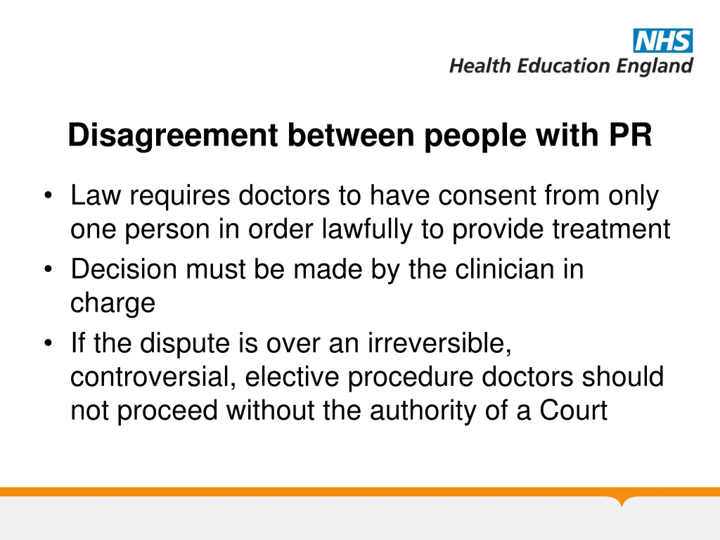 disagreement between people with pr