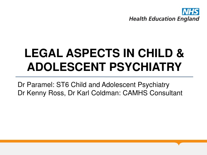 legal aspects in child adolescent psychiatry