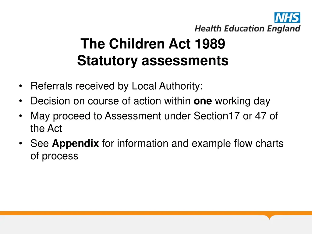 the children act 1989 statutory assessments