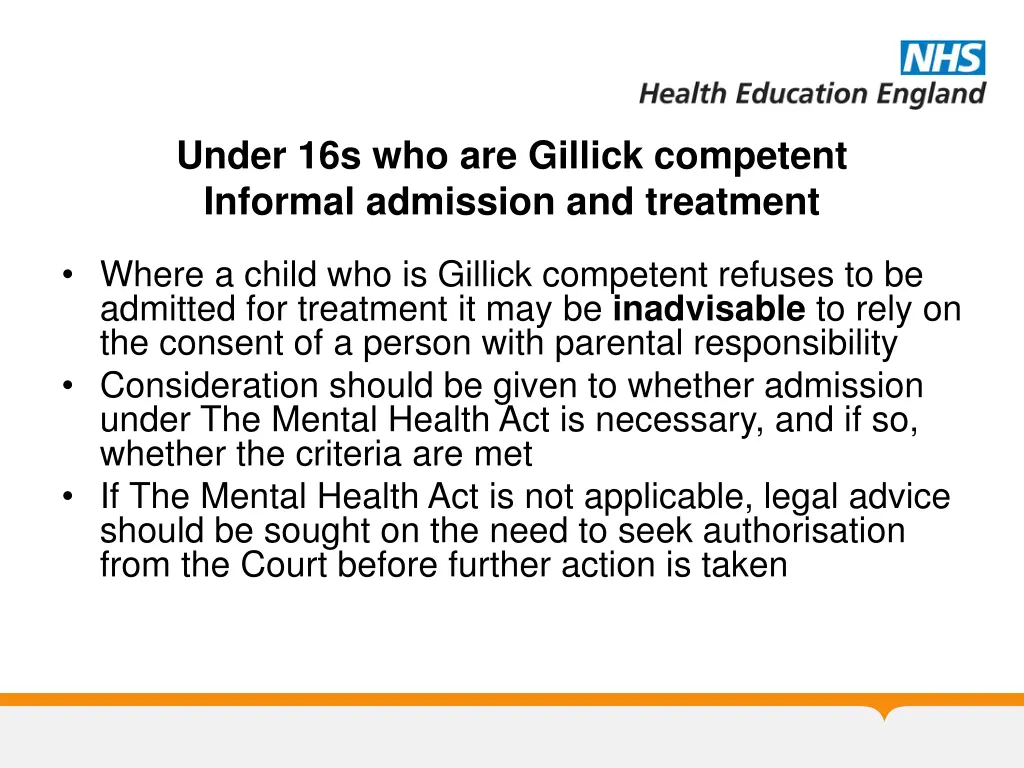 under 16s who are gillick competent informal 1