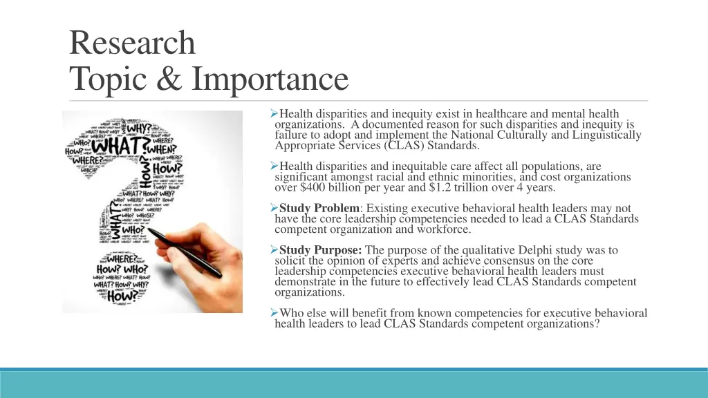 research topic importance