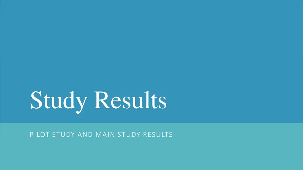 study results