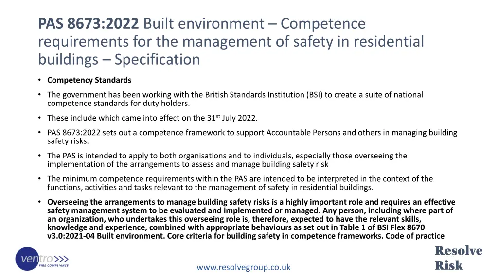 pas 8673 2022 built environment competence