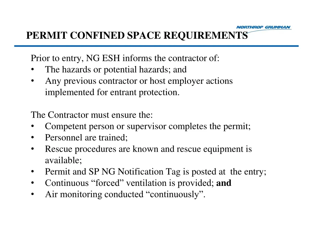 permit confined space requirements