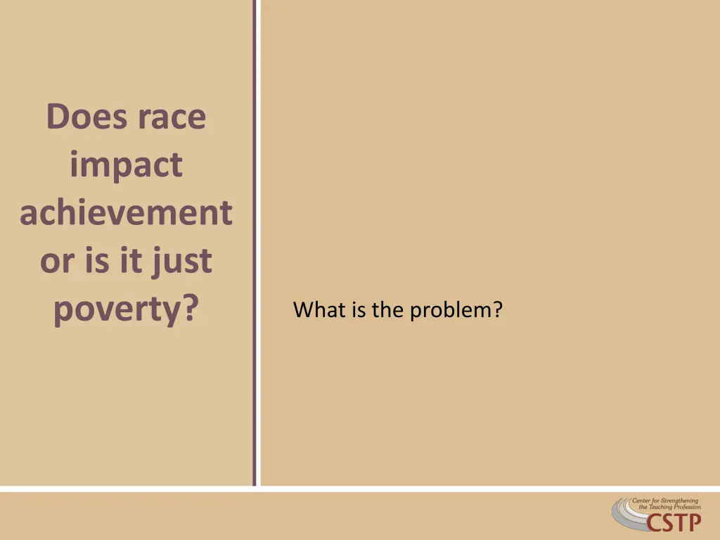 does race impact achievement or is it just poverty