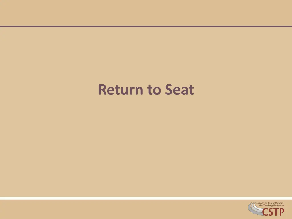 return to seat