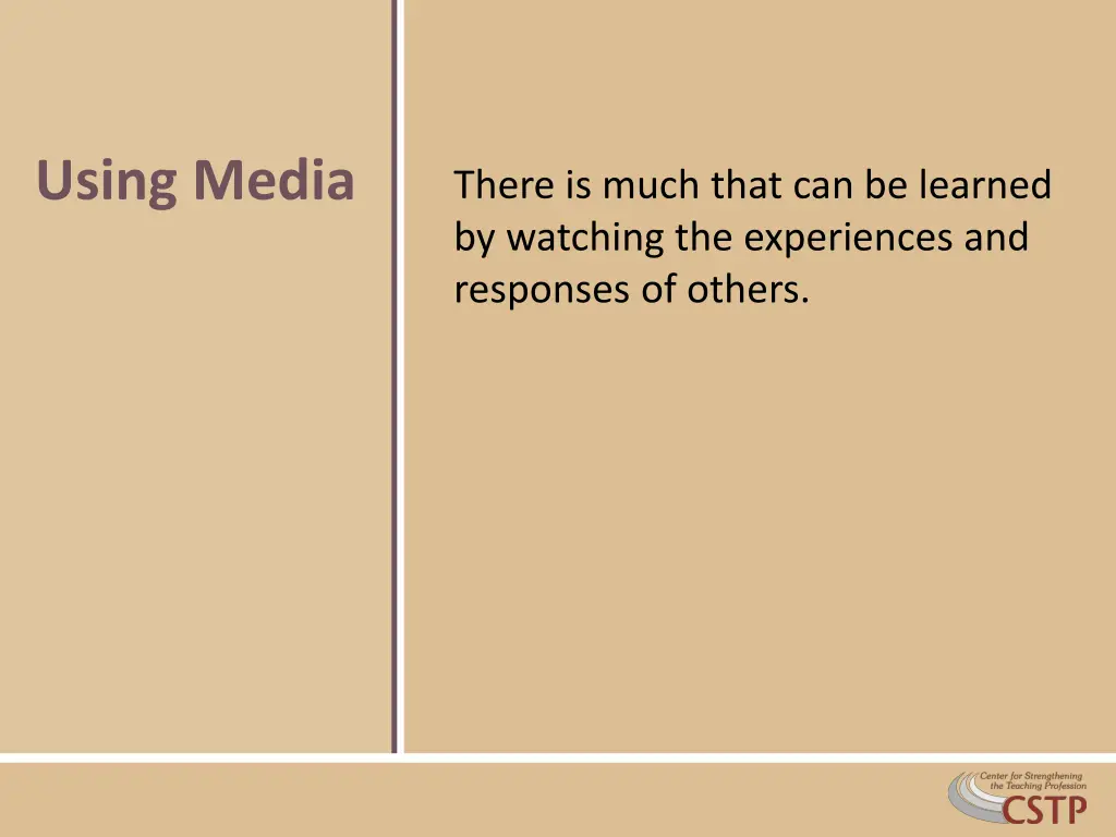 using media