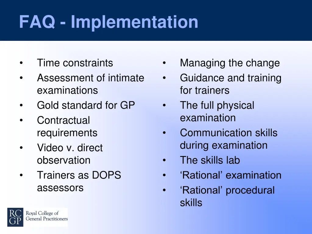 faq implementation